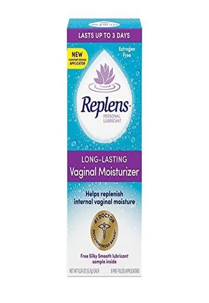 Replens Long-Lasting Vaginal Moisturizer, 8ct with single-use applicator
