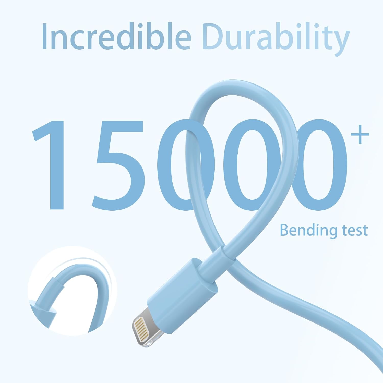 iPhone Charger 6 Pack (3/3/6/6/6/10ft) Apple MFi Certified Fast Charge Sync Lightning Cable Compatible with iPhone 14/13/12/11/Pro Max/SE/XR/XS/X/8/7 Plus iPad AirPods - Image 2