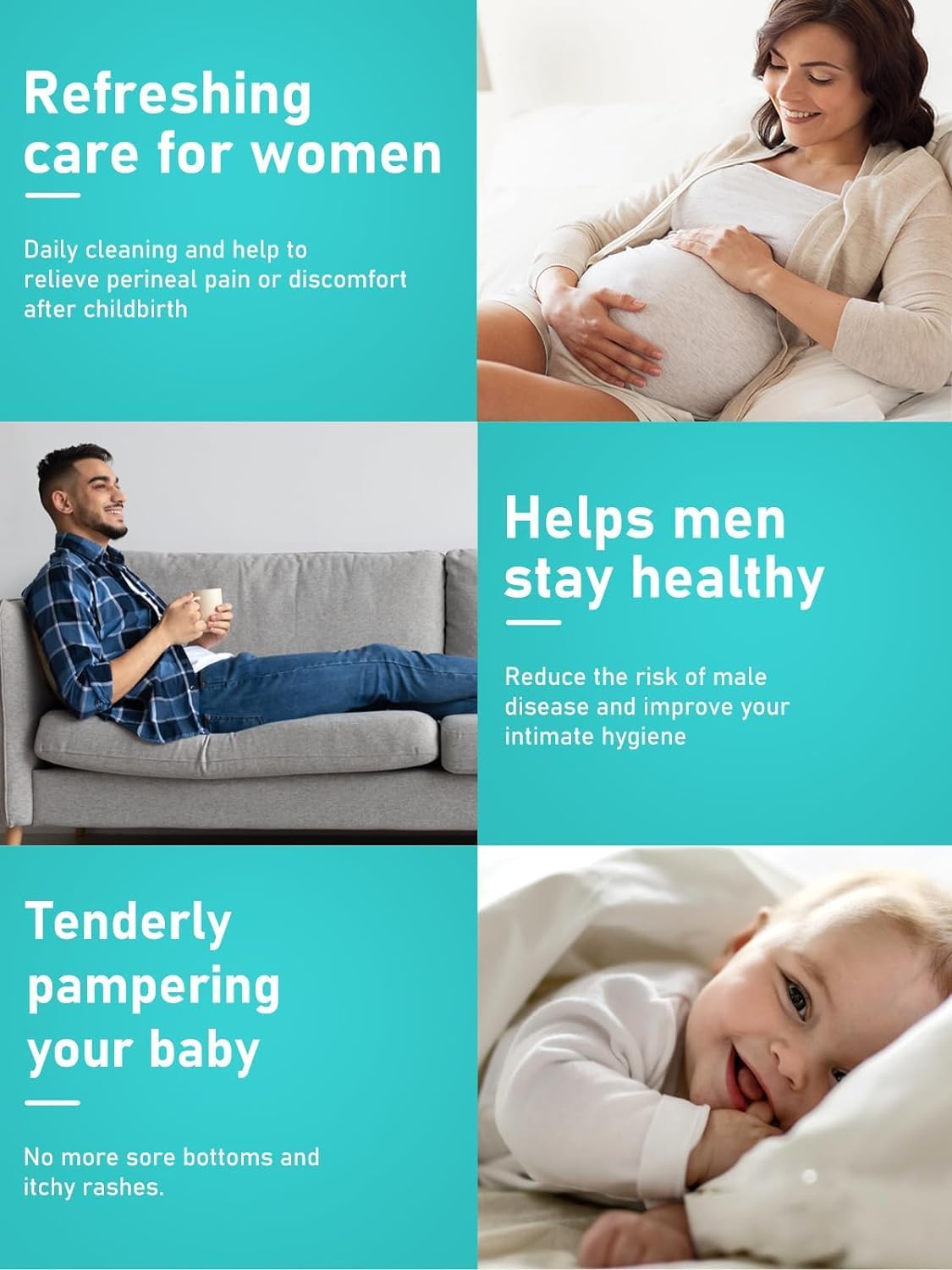 Peri Bottle for Postpartum & Perineal Care,Portable Travel Bidet for Personal Hygiene Cleaning,16.9 OZ (1Green) - Image 3