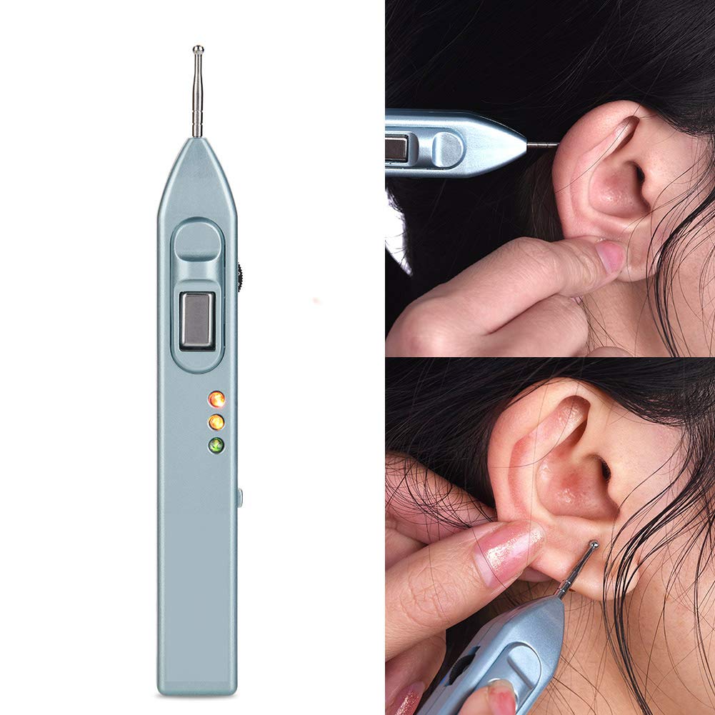 Ear Detection Pen, Auricular Points Detector Automatic Ear Detection Pen, Warning Sound Acupressure Device for Personal Health Care Supplies - Image 2