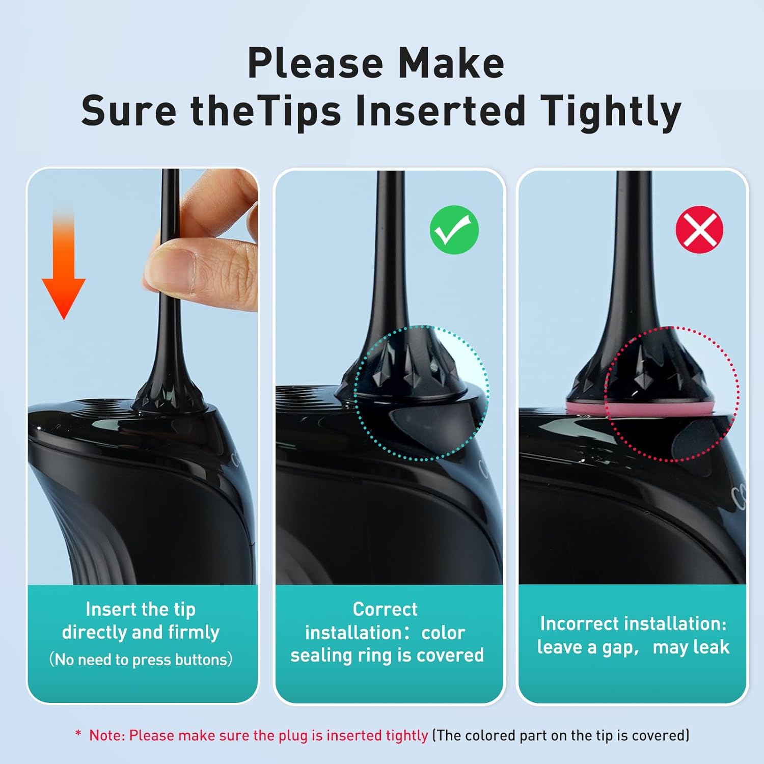 COSLUS Water Dental Flosser Pick for Teeth: 4 Modes Cordless Portable 300ML Larger Tank Water Teeth Cleaner IPX7 Waterproof Flossing Cleaning Picks for Home Travel FC5360 - Image 2