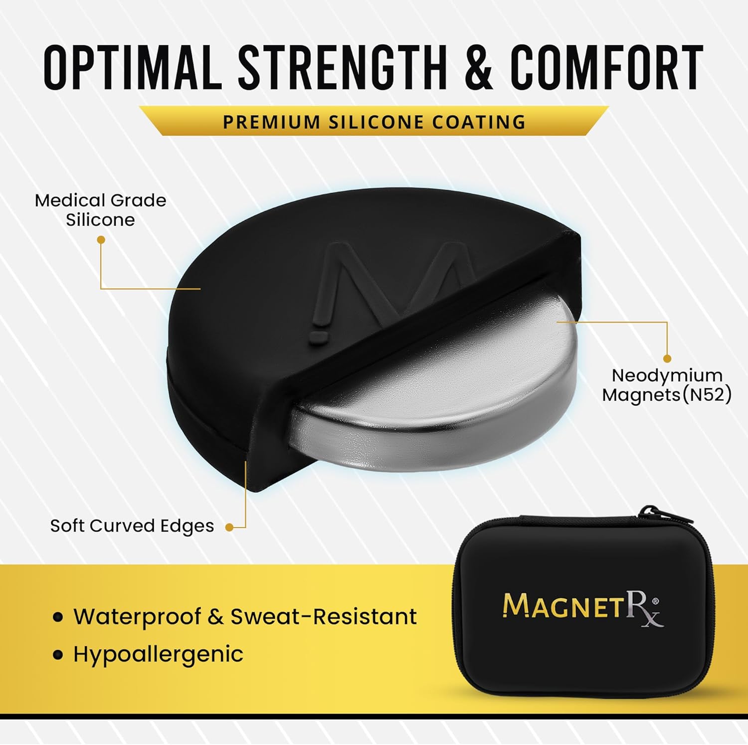 MagnetRX® Cauliflower Ear Magnets – 8 Multi-Size Magnets & Spacers Included with Case – Compression Ear Magnets for Cauliflower Ear Draining Kit – Treatment & Prevention for BJJ, Wrestling, MMA - Image 3