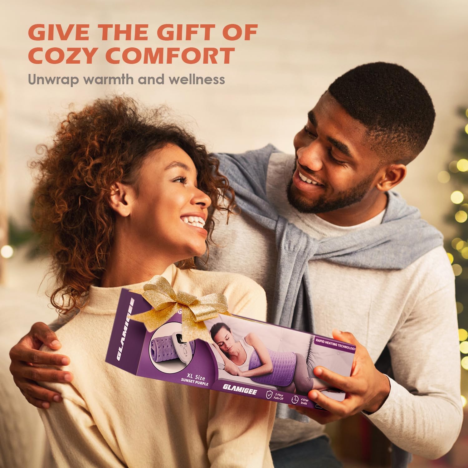 Heating Pad Gifts for Women, Mom - Heating Pad for Back Pain Relief, XL Electric Heating Pads for Period Cramps,Auto Shut Off & 6 Heat Settings - Gifts for Christmas,Birthday,Mothers Day,Valentine Day - Image 7