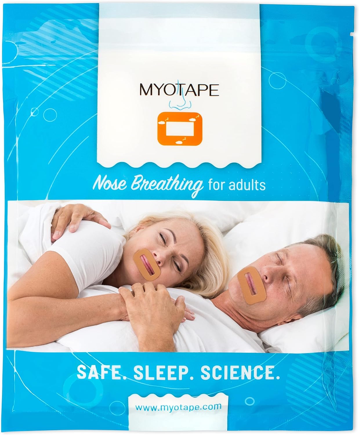 Sleep Strips by Oxygen Advantage, Restores Nasal Breathing to Improve Sleep Quality Comes in 3 Sizes S,M, L uses Elastic Tension to Gently Keep Lips Closed (Adult (Large))