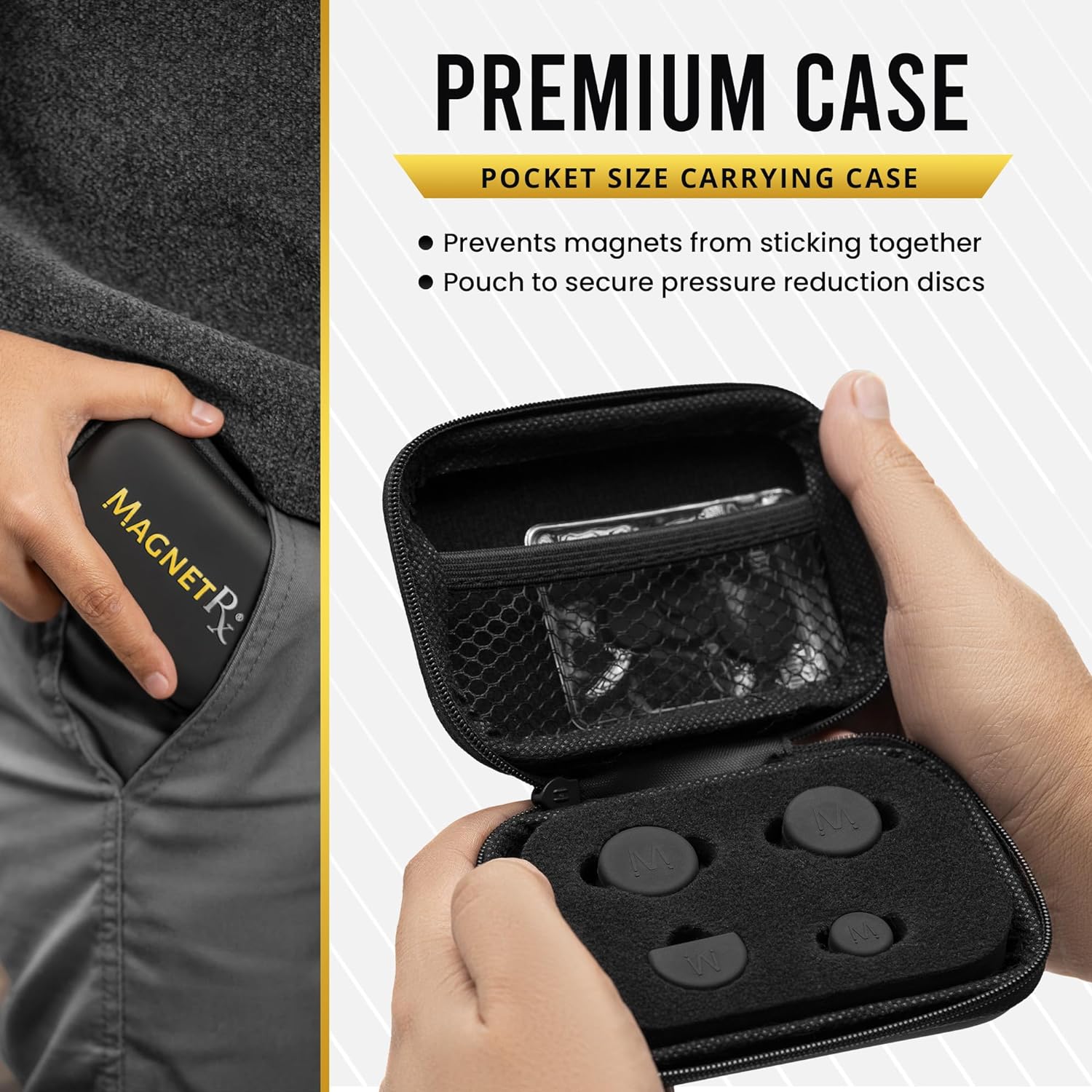 MagnetRX® Cauliflower Ear Magnets – 8 Multi-Size Magnets & Spacers Included with Case – Compression Ear Magnets for Cauliflower Ear Draining Kit – Treatment & Prevention for BJJ, Wrestling, MMA - Image 4