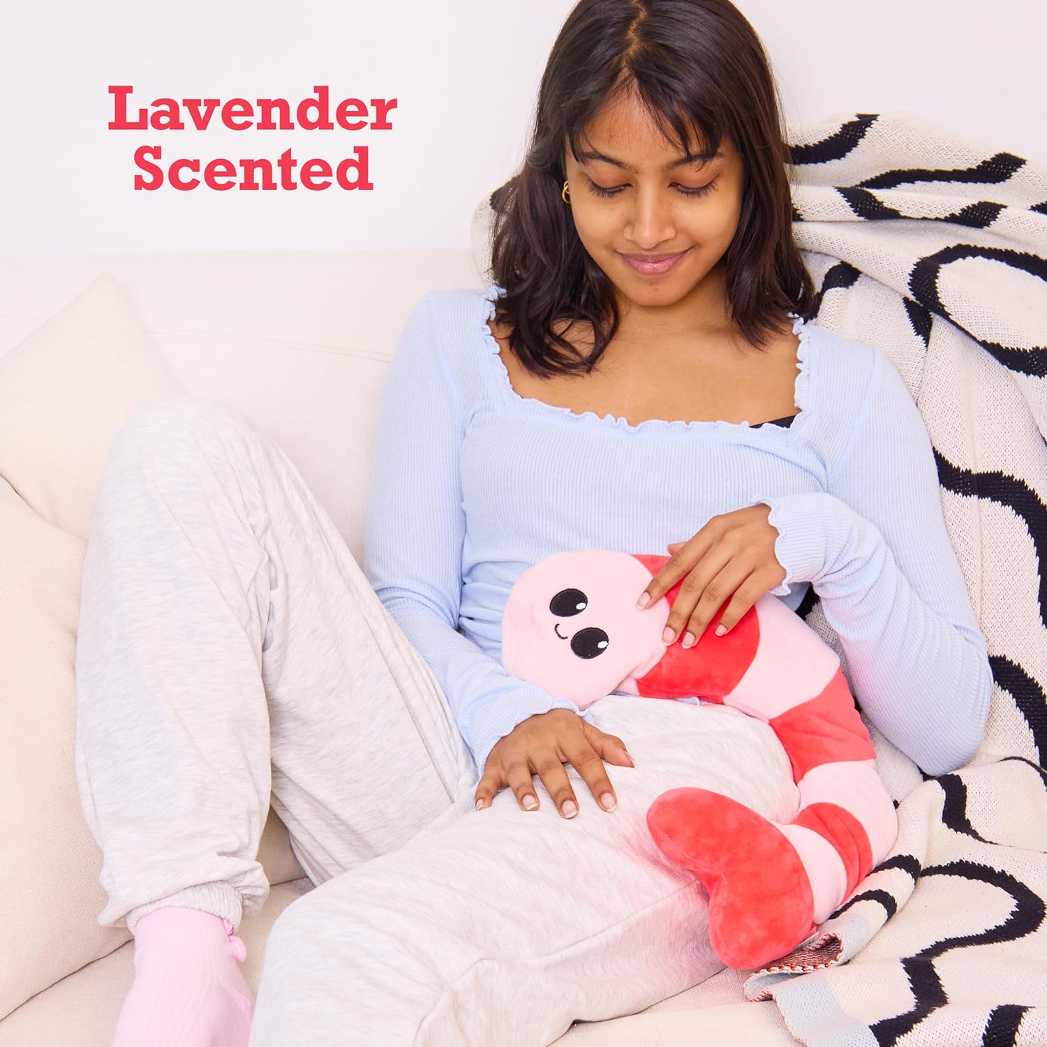 Menstruation Crustacean Shrimp: Lavender-Scented Microwaveable Heating Pad - Image 5